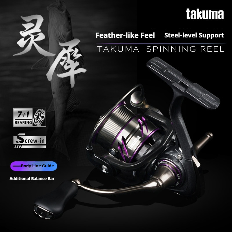 Spincast Reel - Stokta Mevcut Takuma Lingxi Döner Makara,